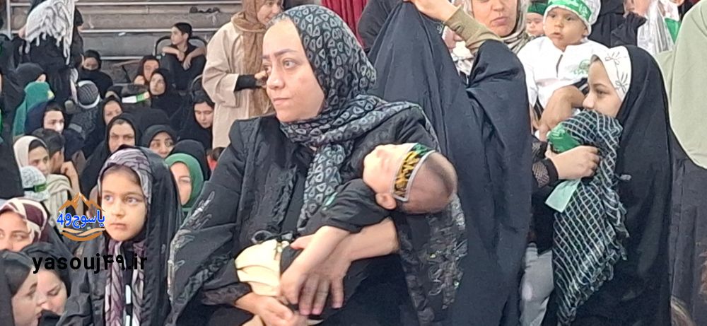 لالایی عاشورایی مادران در مسجدالنبی یاسوج