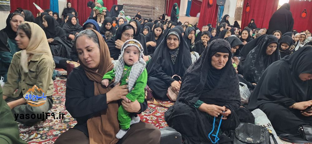 لالایی عاشورایی مادران در مسجدالنبی یاسوج