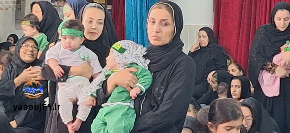 لالایی عاشورایی مادران در مسجدالنبی یاسوج