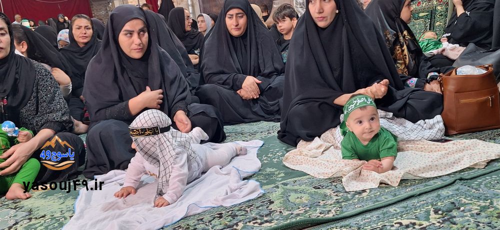لالایی عاشورایی مادران در مسجدالنبی یاسوج