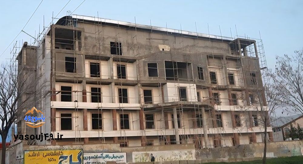 هتل ورزش یاسوج پروژه‌ای داغ دیده و دردمند از وعده‌ها/ سخنی با آقای سرپرست