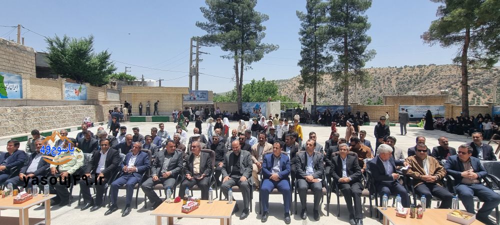  افتتاح مدرسه ۶ کلاسه دارشاهی دنا با حضور مسئولان ملی و استانی