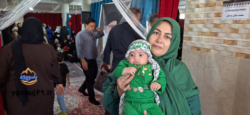لالایی عاشورایی مادران در مسجدالنبی یاسوج