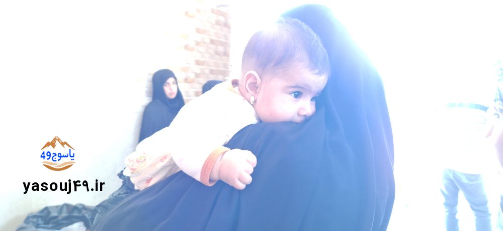 لالایی عاشورایی مادران در مسجدالنبی یاسوج