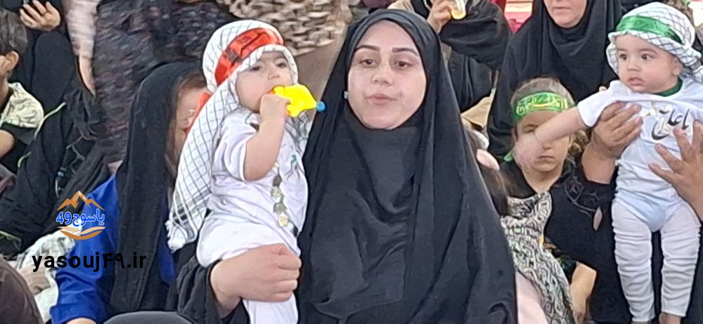 لالایی عاشورایی مادران در مسجدالنبی یاسوج