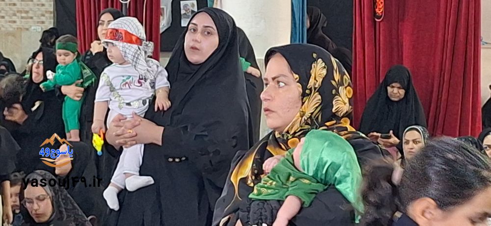 لالایی عاشورایی مادران در مسجدالنبی یاسوج