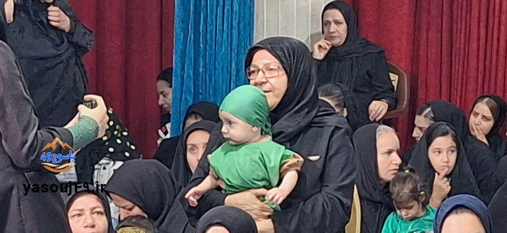 لالایی عاشورایی مادران در مسجدالنبی یاسوج